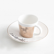 Creative Horse Anamorphic Cup Mirror Reflection Cup Hummingbird Mug Luycho Coffee Tea Set With Coaster 90ml-220ml
