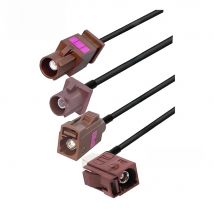 1PCS FType Brown Fakra Male / Female RG174 Cable RF Coaxial Antenna Extension Jumper Fakra PigtailBEVOTOP Customized 10CM ~20M