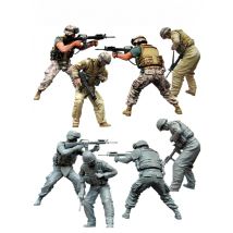 New Unassembled 1/35 US Marine soldiers in Middle East     Resin Kit DIY Toys Unpainted resin model