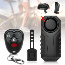 Anchtek Anti-theft Bike Alarm Remote Control 110dB Vibration Sound Waterproof Motorcycle Scooter Electric Bicycle Security Alarm