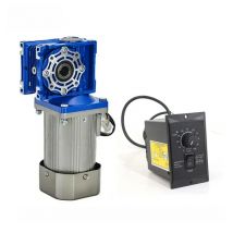 250W Low speed High Torque AC Worm Gear Reducer Motor with Speed Controller Adjustable Variable Gear Motor CW/CCW Ratio 5 to 80
