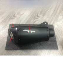 60mm Motorcycle Exhaust Escape Motorcross Carbon Fiber Muffler DB Killer Link Pipe Slip On For BMW S1000RR S1000R 2010 - 2016