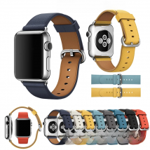 Fashion leather business straps For Apple Watch 40mm 44mm 38mm 42mm wristband for Apple Watch series 7 6 4 3 2 1 Watch bracelet