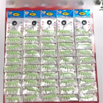 60pcs /10packs Luminous Rubber Stopper Float 6 In 1 Fishing Bobber Silica Gel Space Bean Connector Fishing Line Accessories