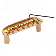 Tooyful Guitar Bridge W/ Thimbles & Allen Wrench for Jazzmaster Jaguar Mustang Gold