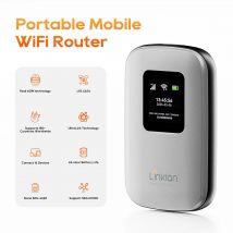 Linklan 4g LTE Portable eSIM Wifi Hotspot Pocket Mobile Router Wireless Internet For Traveling with 5000mAh No SIM Card Needed
