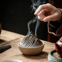 Indoor Sandalwood Incense Burner, Agilawood, Ceramic Aromatherapy Stove, Kodo Tea Ceremony, Zen Coarse Pottery Ornaments, Househ