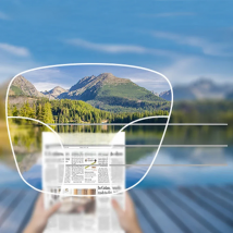 Digital Progressive Eye Lens Photochromic Anti Blue Ray lentes Prescription 1.56 index 1.61 Thin 1.67 Degree Glass Multifocal