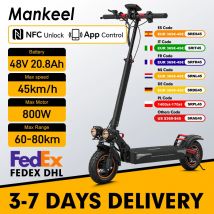 Mankeel MX-14 Pro Elektroroller für Erwachsene 800W 48V 20,8Ah Offroad-E-Scooter 10-Zoll-Offroad-Reifen Faltbarer E-Scooter