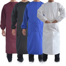 Waterproof Oil-Resistant Full Cover Apron Suit Butcher Fisher Unisex Work Safety Reusable Apron Coverall Kitchen House Clean