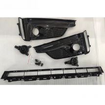S5 S-line bottom Grill With Fake ACC Front Fog Light Grill for Audi 2016-2019 Car Styling Accessories