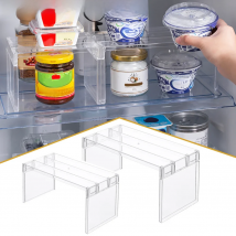 Transparent Assemble Fridge Shelf Divider Space Saving Rack Refrigerator Storage Refrigerator Divider Stand Kitchen Organizer