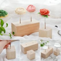 Wood Holder For Cake Ice Cream Cake Flower Nails Stand Tool Fondant Cake Decorating Tray Cream Transfer Baking Pastry Tool