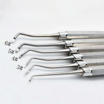 1Pcs Dental Restorative Excavator Double Ended Spoon Dentist Instrument Dentistry Tools Type S1-S6