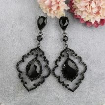 Veyofun Hollow Vintage Rhinestone Crystal Drop Earrings Fashion Party Dangle Earrings Jewelry for Women Gift New Wholesale