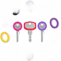 Pink color key covers for house keys Hollow Multi Color Rubber key chain accessories Soft Key caps Locks Cap Topper Keyring