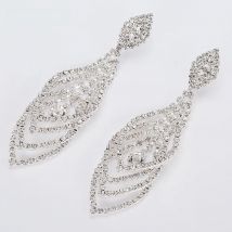 Fashion Earrings Wedding Crystal Type of Women's Exaggerated leaves Women Jewelry Drop Earrings Luxurious Crystal Earrings E393
