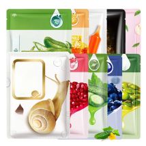 10pcs/Lot Sheet Mask Skin Care Plant Facial Mask Moisturizing Oil Control Blackhead Remover Wrapped Mask Face Mask