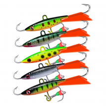 Goture 3-4-5Pcs/lot Fishing Balancers Vertical Jigging Baits Fishing Lures 6.8cm 15g Ice Jig Winter Fishing Pike Perch