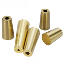 1pcs Foot Solid Copper Tip Furniture Leg Cover Brushed Brass Table Chair Cylinder/Cone Cap Protect Decor Bottom Safe Pad