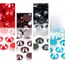 YHB Y106M~Y126M High Quality Crystal Shiny Lacquer Flatback Hotfix Rhinestones For Shoes Bags Garment Decoration DiY