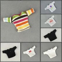 Fashion Shirts Short Crop Tops For Barbie Doll Clothes Outfits For Blythe Dolls Accessories 1/6 BJD Dollhouse Kids DIY Toys