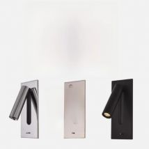 Wall Lamp Backlight USB Charging 350 Degree Rotation Adjustable for Hotel Bedroom Bedside Reading Sconce Fixtures