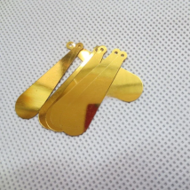 400pcs/lot 10*35mm Long Bat Sequins PVC Flat With Side Hole Oval Drops Belly Dance Costume Evening Dress Accessories Gold