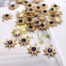 High-quality 6pcs Metal Alloy Gold Color Six pointed star Charms Pendants For Jewelry Making Findings DIY Necklace Pendants