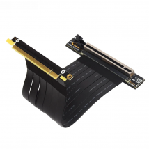PCI Express 3.0 Double 90 Degree Right Angle PCIe 3.0 x16 x16 Extension Cable 16x Riser Ribbon Extender For Graphics Vertical