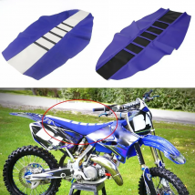 Blue White Black Enduro Ribbed Gripper Traction Rib Seat Cover for Yamaha YZ YZF WR YZ-X YZ-FX WRF TTR 125 250 450 TE TX TC FE