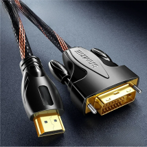 SAMZHE DVI to HDMI-compatible Bi-Directional Transmission 1080P Cable for Computer Projector, TV Screen Xbox,Laptop