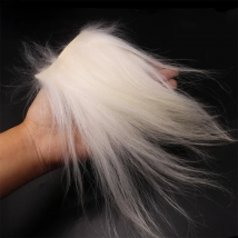 Bimoo 11 Colors Cashmere Goat Hair Natural Fly Tying Material for Saltwater Warmwater Sunray Shadow Collie Dog Lure Bait Making