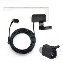 Eightwood Universal Car DAB Antenna DAB+Extension Radio Aerial Fakra Connector Amplified Internal Glass Mount for Europe DAB