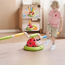 Ladybug Sport Entertainment Game Toy Multifunction Rope Skipping Machine Ferrule Jump Rocket Launcher Outdoor Educational