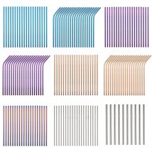 304 Stainless Steel Straw Bar Accessories Tools Metal Reusable Straws Bubble Tea Drinking Straw Reusable Tubes For Drinks