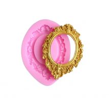 Retro Photo Frame Shape Fondant Cake Silicone Mold DIY Pastry Chocolate Mould Cake Decoration Candy Biscuits Molds Baking Tools