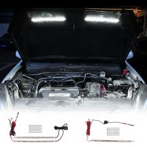 SEAMETAL Car Hood Light 6000K White Automatic Engine Cover Flexible Led Strip Self-Adhesive 12V Work Light for Car Repairing