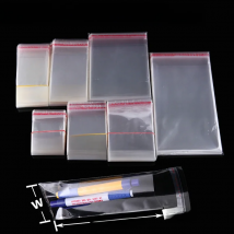 Clear Self Adhesive Cellophane Bag Self Sealing OPP Plastic Packaging Bag For Candy Cookie Toy Packing Resealable Party Gift Bag