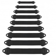 20in Black Thickened Four-layer Limit Straps For Car Modification Supplies Woven 10"/16" RS-TD002