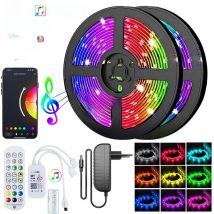 Rgb 5050 Led Strip Lights For Bedroom Bluetooth Led Tape Lights Adhesive Smart Led Lights Strip Wifi Wall Led Decoration
