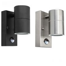 Induction Movement Sensor Wall light Down Black PIR Stainless Steel Outdoor Body Motion Sensor Activated Wall Lamp At Night 220V