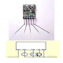 3V-24V 12v Flip-Flop Latch Switch Module Bistable single button Dual output for LED Relay Motor