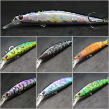 wLure Jerkbait Fishing Lures 13.5g 11.4cm Running Weight Transfer for Long Distance Throwing Twitch 2 #4 Treble Hook M673
