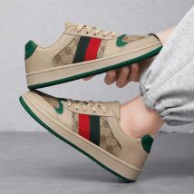 Spring Shoes for Men Canvas Casual Shoes Trend Print Cool Flat Skateboard Shoes Lace-up Sneaker Big Size