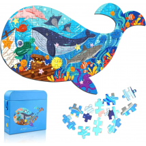 Hahowa Unique Animal Puzzle Children Jigsaw Puzzle Toy With Paper Gift Box Montesorri Education Games Toys Gifts For Kids Child