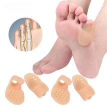 6pcs Breathable Little Toe Orthosis Hallux Valgus Correction Foot Care Thumb Overlapping Toe Separator Bunion Foot Crutches