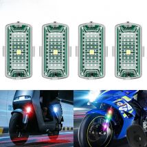 Wireless Remote Control LED Strobe Light Multi-Modes Flash Indicator Airplane Strobe Light for Car Motorcycle Bike Drone Scooter