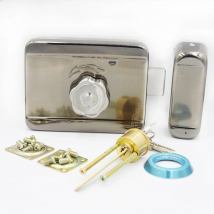 DC12V Metal Electric lock gate lock Access Control system Electronic integrated Door Rim lock