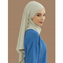 1PCS Big Size Plain Hijab Instant Turban Large Scarf Women